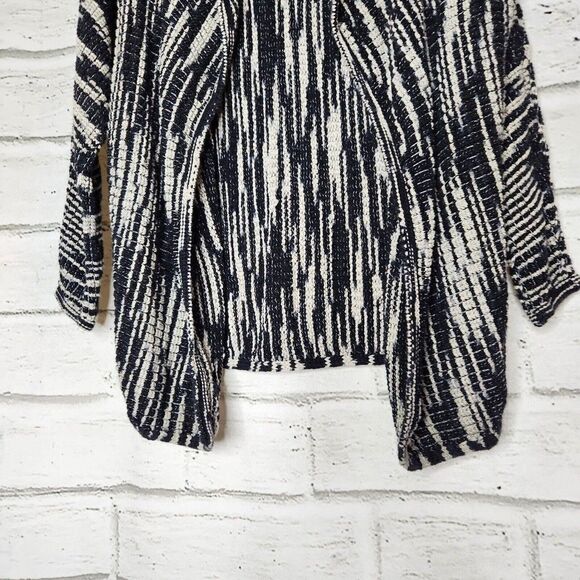 Nic+Zoe Blue Gray Open Front Knit Cardigan Sweater Women PP Size 2P Cotton Rayon - Picture 7 of 12